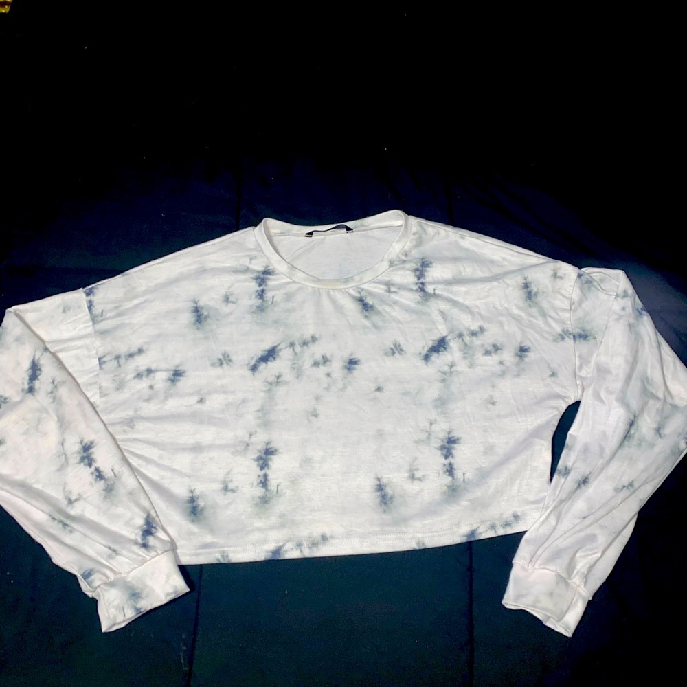 Marble SHEIN Cropped Shirt